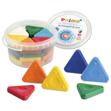 Stride Primo Triangle Crayons, Assorted Colors, 30-pack freeshipping - TVN Wholesale